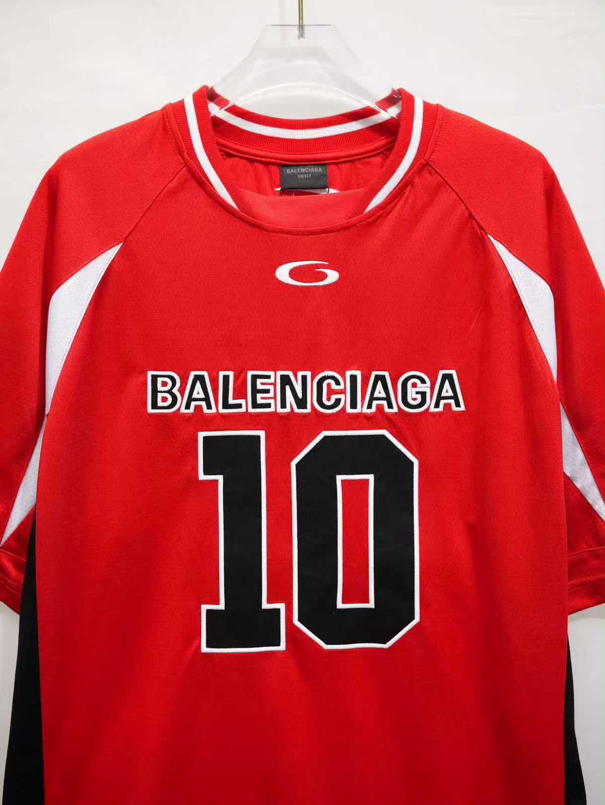 Red Basketball Inspired Performance Jersey - Image 5