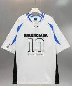 White Basketball Inspired Performance Jersey