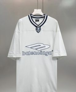 White Football Inspired Jersey