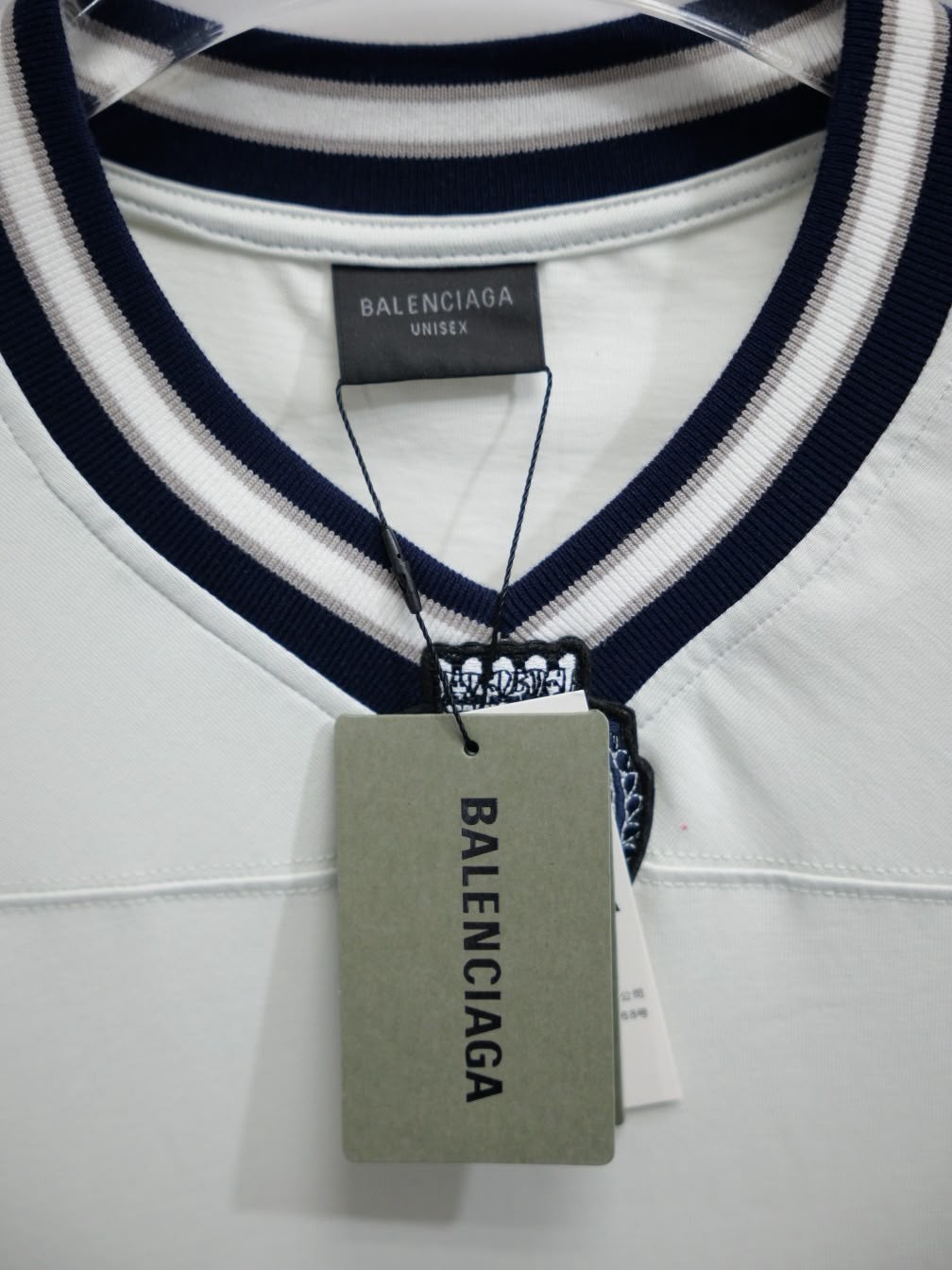 White Football Inspired Jersey - Image 6