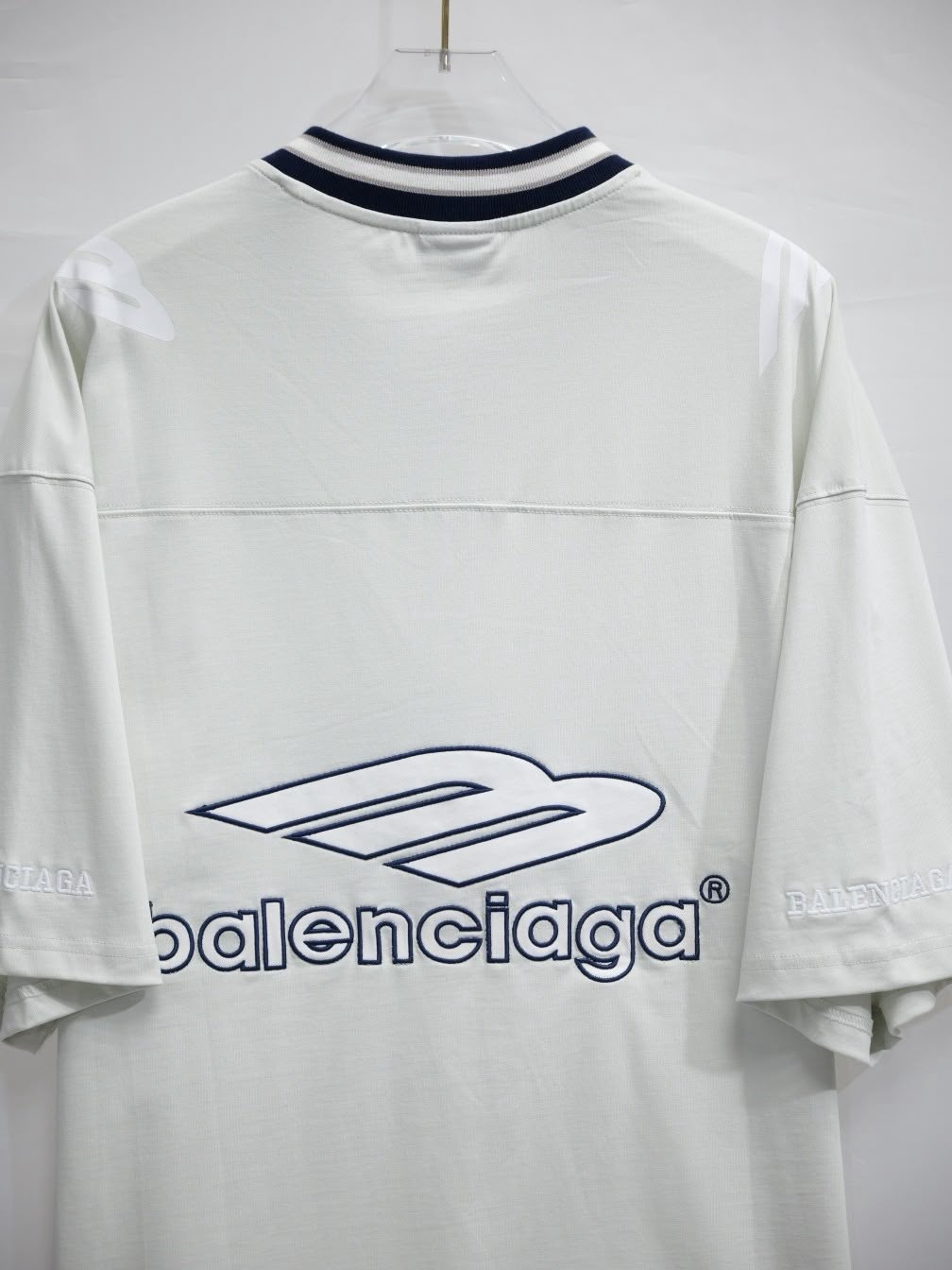 White Football Inspired Jersey - Image 4