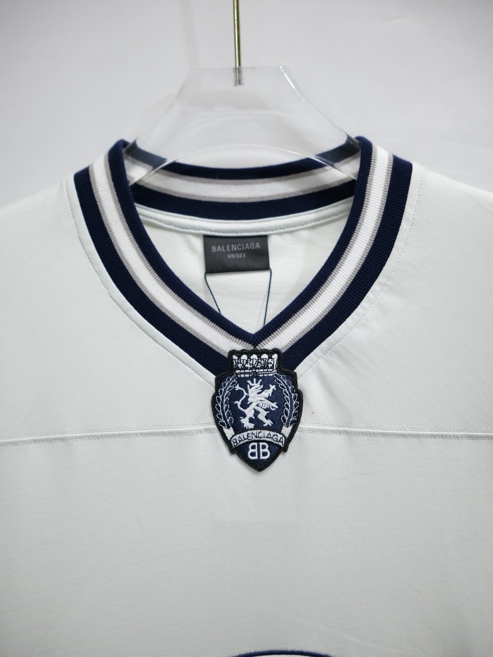 White Football Inspired Jersey - Image 5
