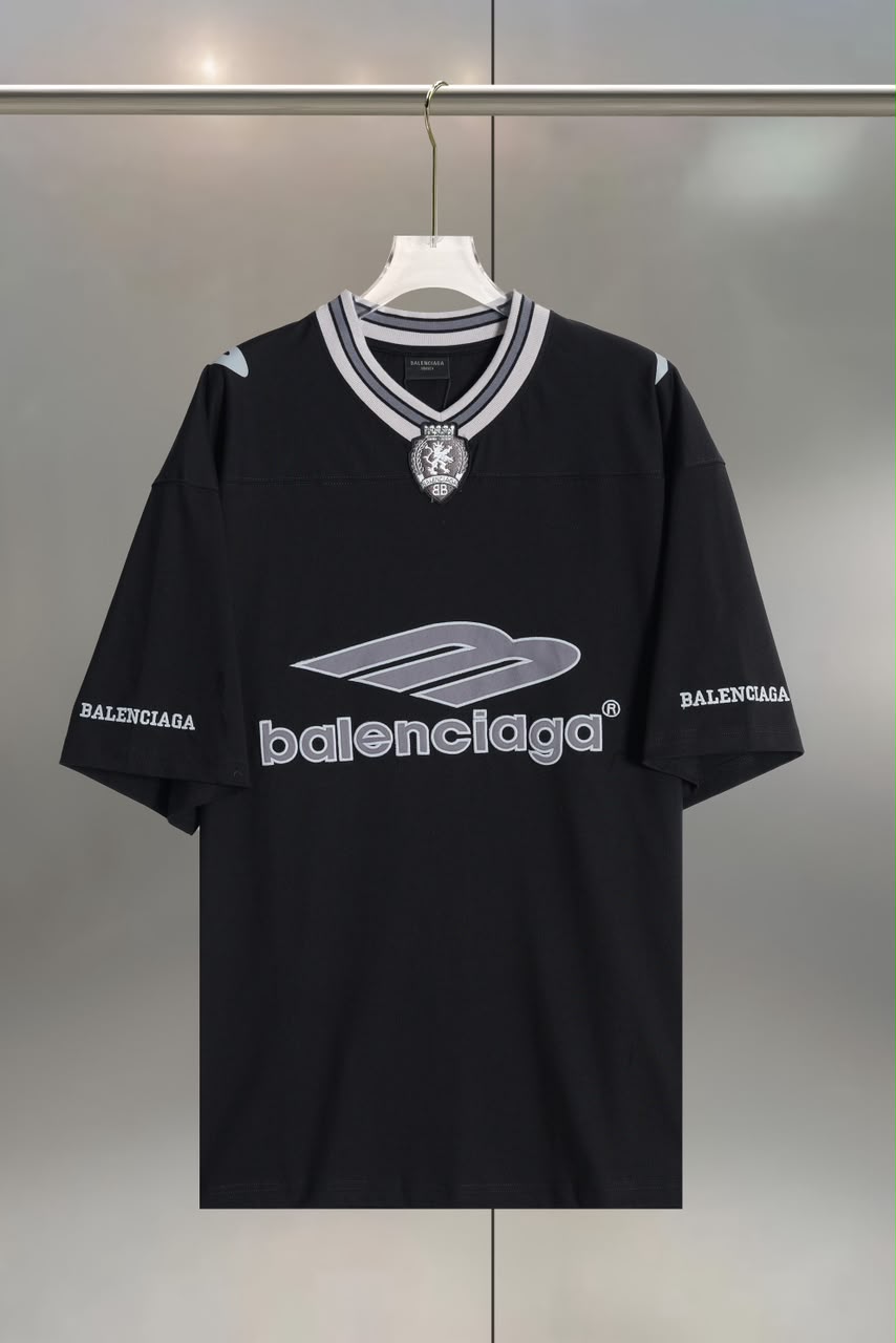 Black Football Inspired Jersey