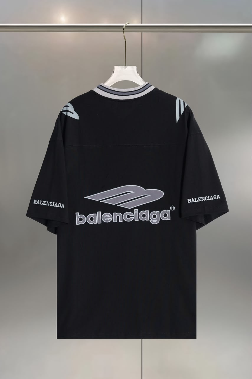 Black Football Inspired Jersey - Image 2