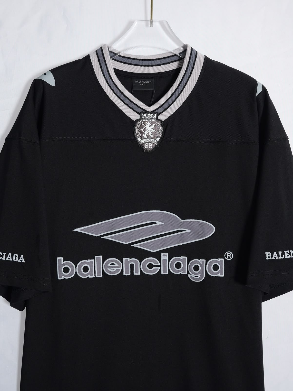 Black Football Inspired Jersey - Image 3