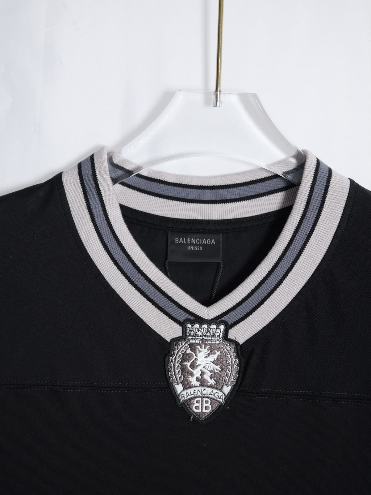 Black Football Inspired Jersey - Image 5