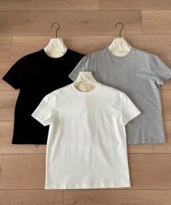 Premium Essential Cotton Crew Neck Short-Sleeve Casual T-Shirt