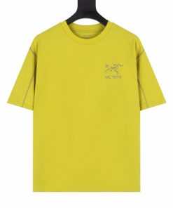 Technical Outdoor-Inspired Graphic T-Shirt Yellow