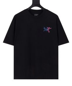 Technical Outdoor-Inspired Graphic T-Shirt Black Multi Colour