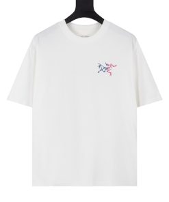 Technical Outdoor-Inspired Graphic T-Shirt White Multi Colour