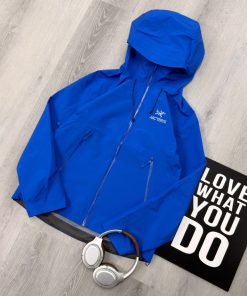 Premium Technical Hooded Outdoor Blue Jacket