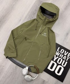 Premium Technical Hooded Outdoor Olive Jacket