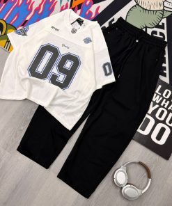 Premium Graphic Mesh Streetwear Set