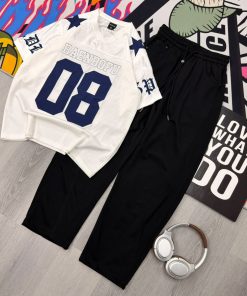 Premium Graphic Mesh Streetwear Set