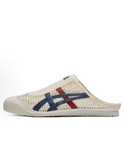 Retro Mesh Mule Sneakers Cream/Blue/Red