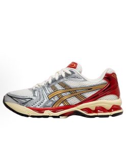 Retro Gel-Tech Runner Red/Gold Sneaker