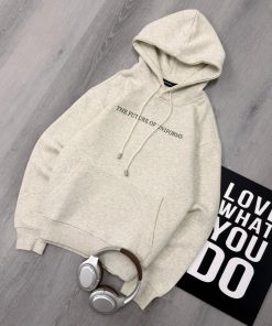 Premium Oversized Fleece Pullover Off-White Hoodie