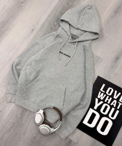 Premium Oversized Fleece Pullover Grey Hoodie