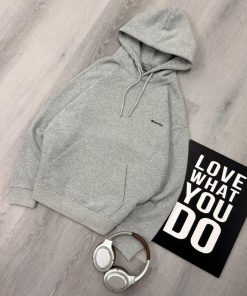 Premium Oversized Fleece Pullover Grey Hoodie