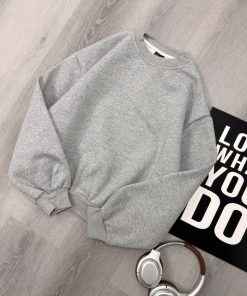 Premium Plain Crewneck Grey Sweatshirt