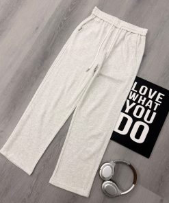 Premium Classic Relaxed Fit Drawstring Casual Off-White Sweatpant
