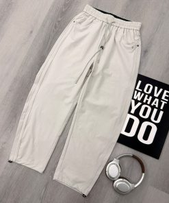 Premium Utility Tapered-Leg Technical Casual Off-White Pant