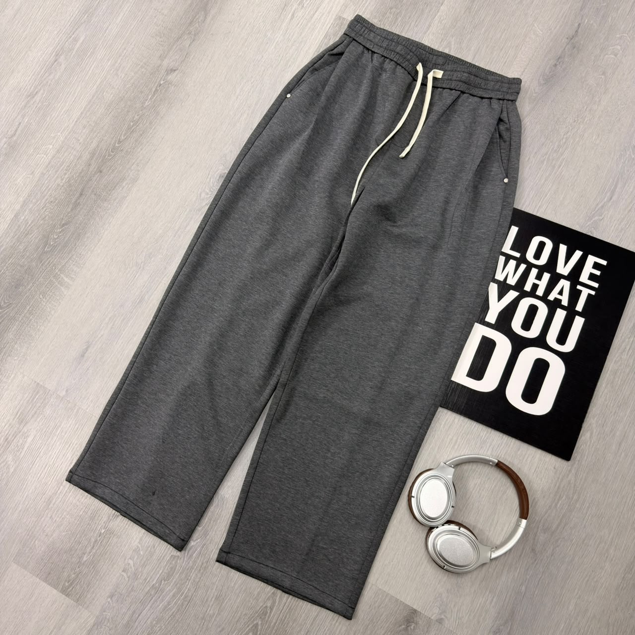 Obsidian Flow Relaxed Grey Trouser Pant