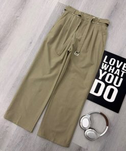 Urban Utility Belted Beige Trouser Pant