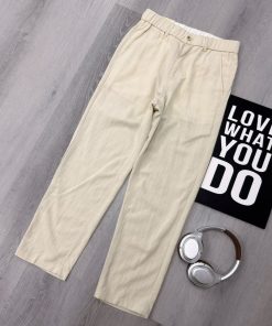 Premium Light Cream Straight-Fit Trouser Pant