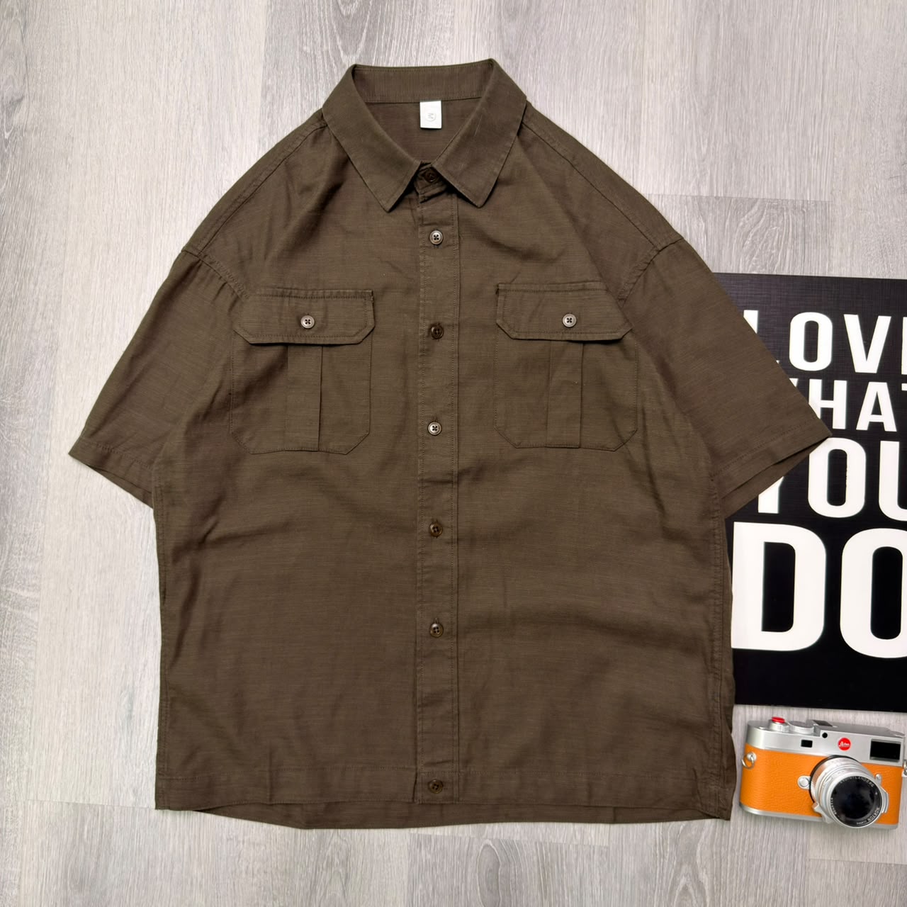 Earthbound Field Pocket Dark Olive Brown Half Shirt - Image 3