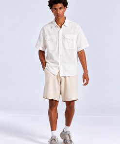 Cloud Pocket Utility Off-White Half Shirt