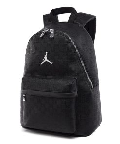 Silver Black Monogram Classic Backpack