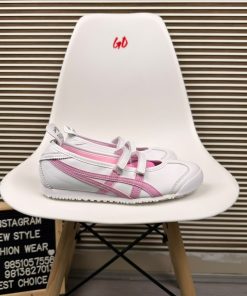 Premium Classic Strap White Pink Casual Shoes