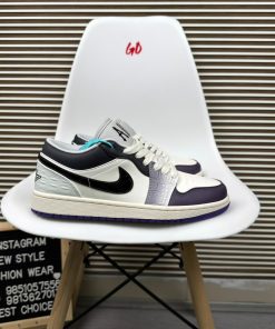 Fade Violet Jordan Low Top Basketball Sneakers Casual Streetwear Lifestyle Shoes