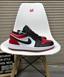 Red Black Jordan Low Top Basketball Sneakers Casual Streetwear Lifestyle Shoes