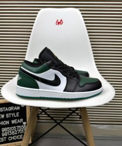 Green Black Jordan Low Top Basketball Sneakers Casual Streetwear Lifestyle Shoes