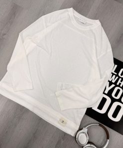 Premium White Long-Sleeve T-Shirt