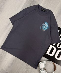 Dark Grey Storm Graphic Classic T-Shirt