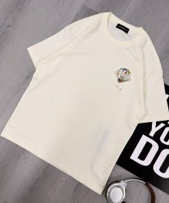 Multicolor Balloon Graphic Classic Off-White T-Shirt