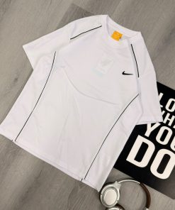 White Performance Panel White T-Shirt