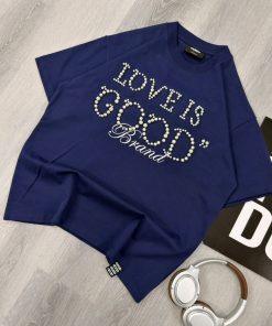 Premium Pearl Logo Blue T-Shirt