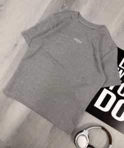 Minimal Line Detail Grey T-Shirt