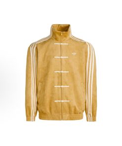 Yellow Chinese Retro Track Zip-Up Jacket