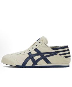 Vintage Cream Navy Retro Sneakers