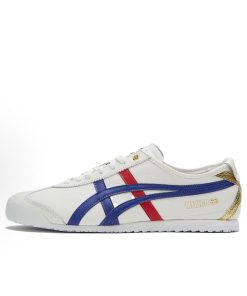 Classic Leather Heritage Tiger Sneaker White/Blue/Gold