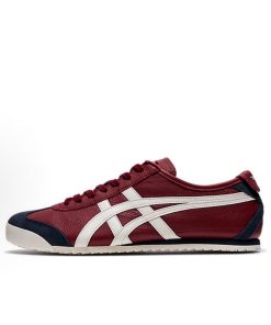 Classic Leather Heritage Tiger Sneaker Maroon/White