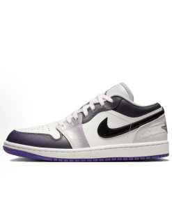 Fade Violet Jordan Low Top Basketball Sneakers Casual Streetwear Lifestyle Shoes