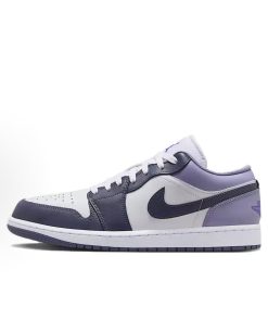 White & Indigo Haze Jordan Low Top Basketball Sneakers Casual Streetwear Lifestyle Shoes
