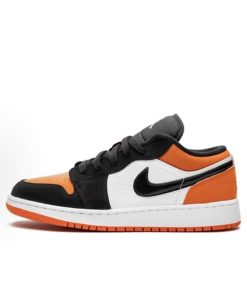Orange Black Jordan Low Top Basketball Sneakers Casual Streetwear Lifestyle Shoes