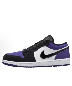 Purple Black Jordan Low Top Basketball Sneakers Casual Streetwear Lifestyle Shoes